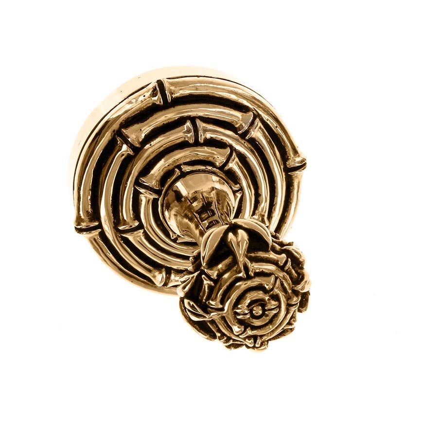 Bamboo Robe Hook in Antique Gold