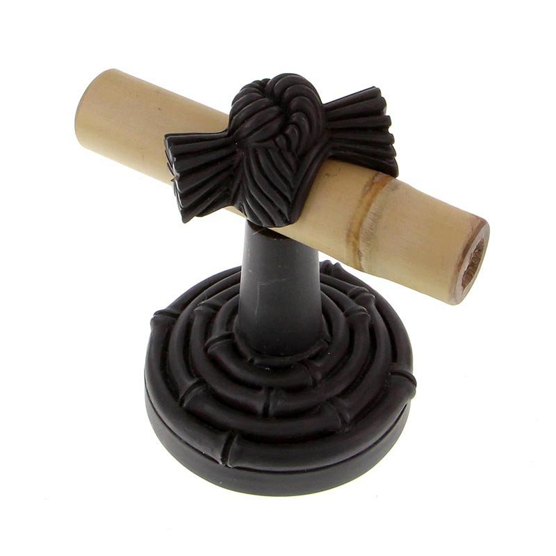 Horizontal Bamboo Knot Robe Hook in Oil Rubbed Bronze