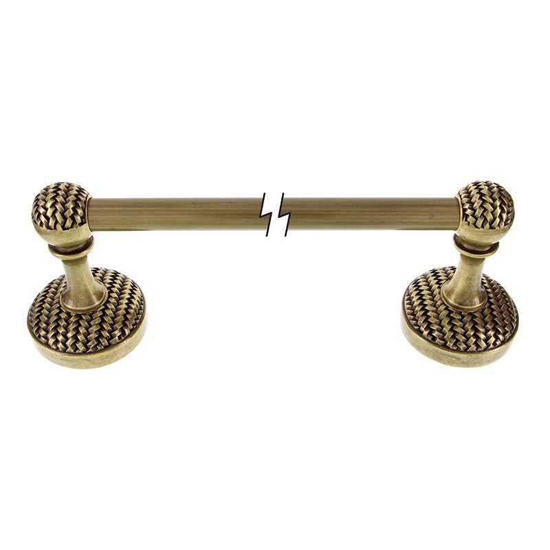 Bath Accessories Collection - 24" Towel Bar in Antique Brass