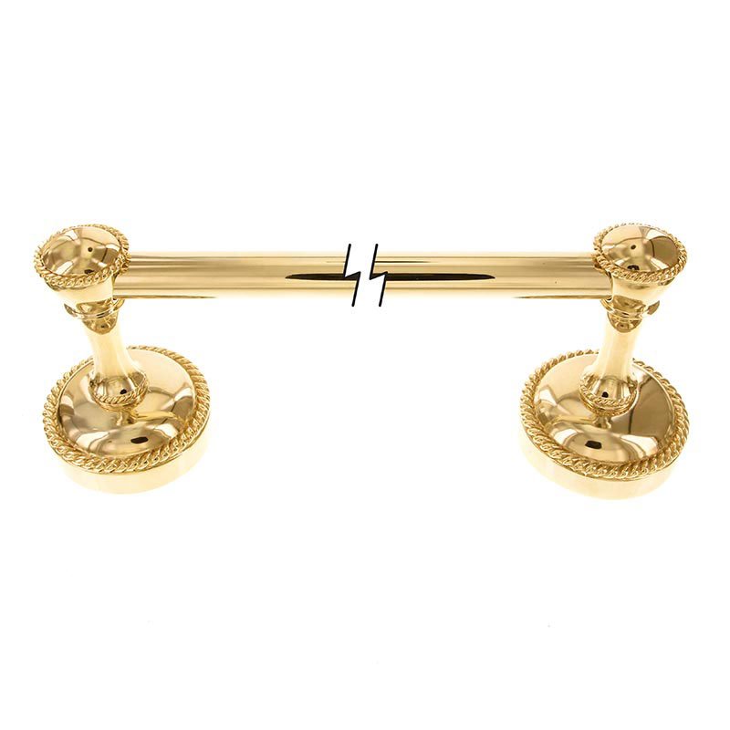 24" Towel Bar in Polished Gold