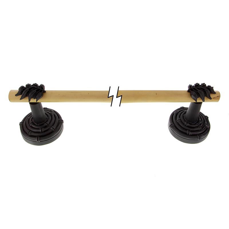 18" Towel Bar with Bamboo in Oil Rubbed Bronze