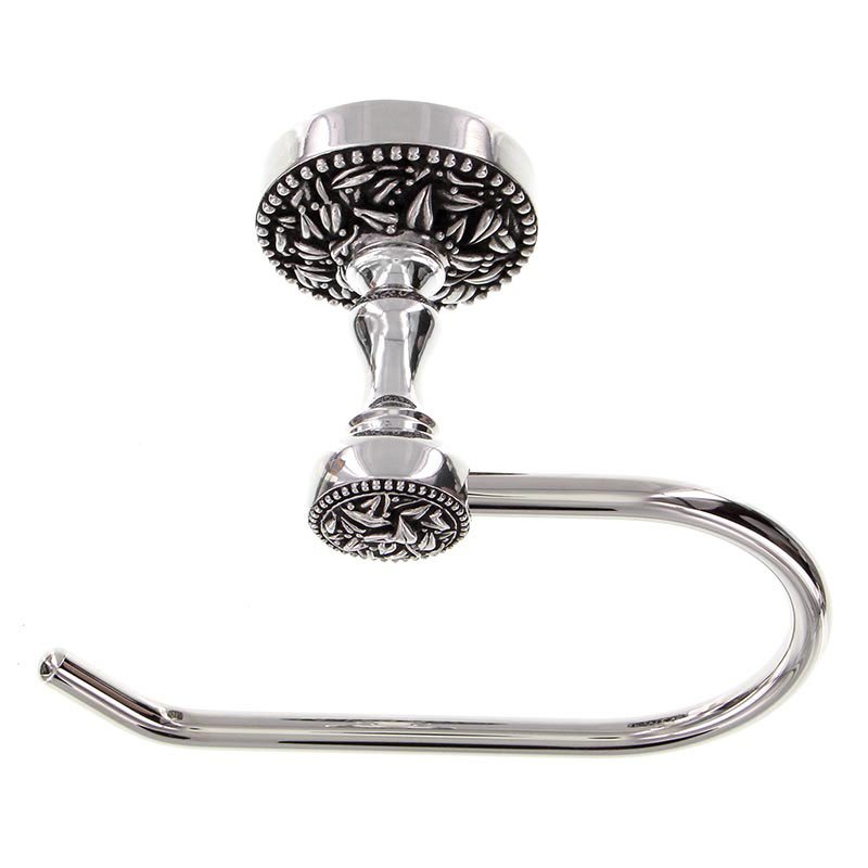 French One Arm Toilet Tissue Holder in Antique Silver