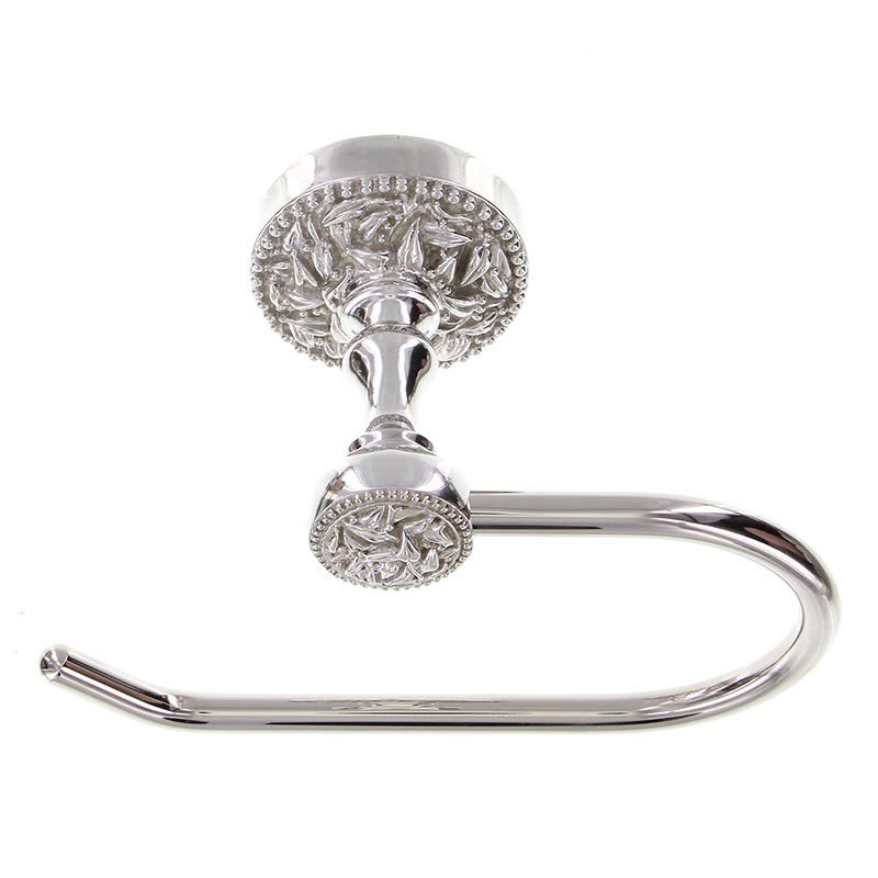 French One Arm Toilet Tissue Holder in Polished Silver