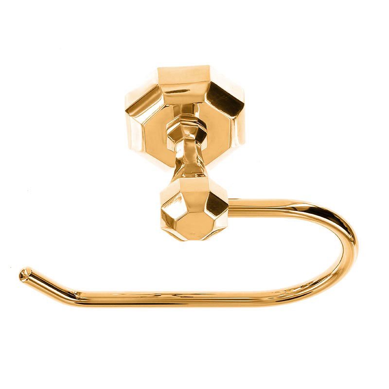French One Arm Toilet Tissue Holder in Polished Gold