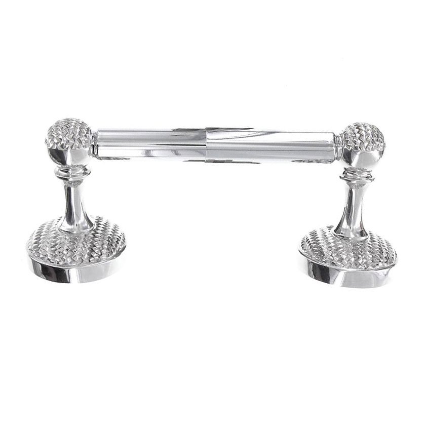 Spring Toilet Tissue Holder in Polished Silver