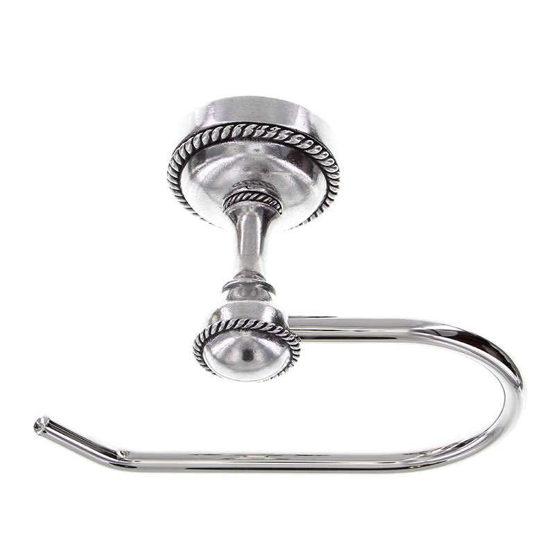 French One Arm Toilet Tissue Holder in Vintage Pewter