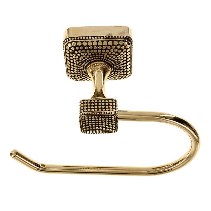 French One Arm Toilet Tissue Holder in Antique Gold