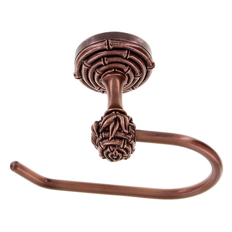 French One Arm Toilet Tissue Holder in Antique Copper