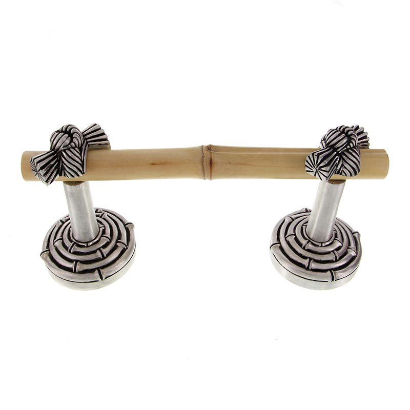 Spring Bamboo Knot Toilet Paper Holder in Antique Nickel