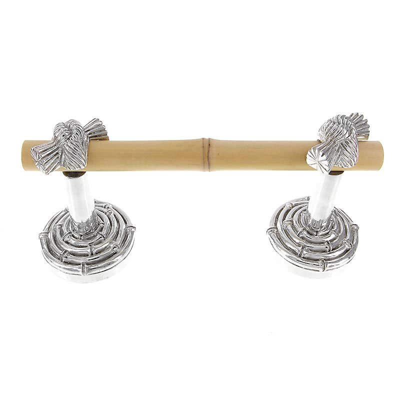 Spring Bamboo Knot Toilet Paper Holder in Polished Nickel
