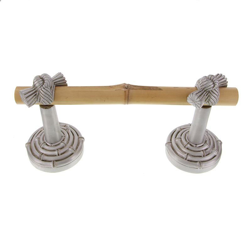 Spring Bamboo Knot Toilet Paper Holder in Satin Nickel