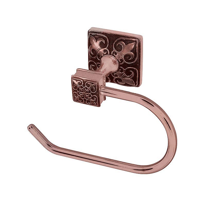 French Toilet Paper Holder in Antique Copper
