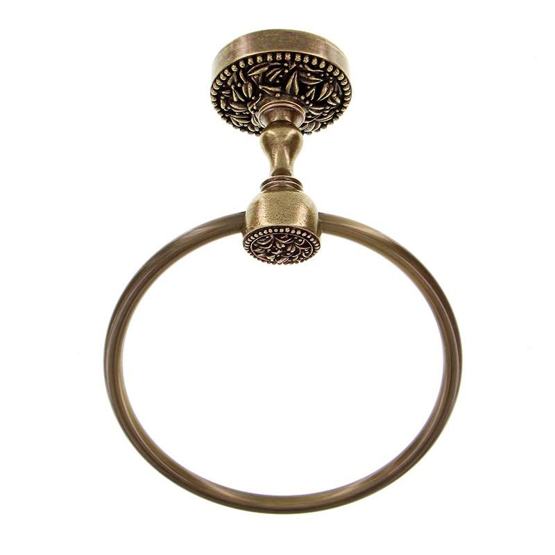 6 1/4" Towel Ring in Antique Brass