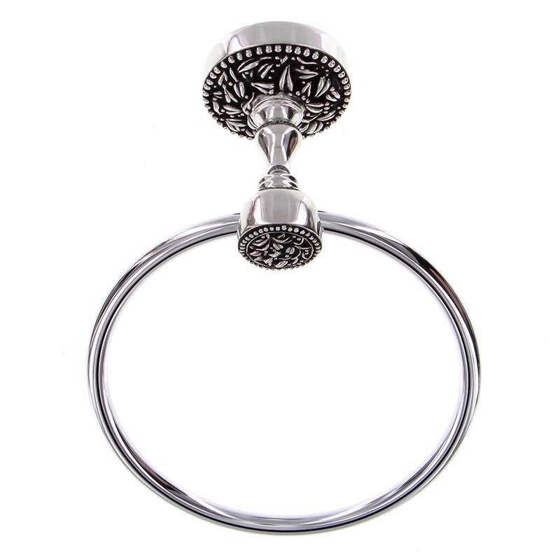 6 1/4" Towel Ring in Antique Silver