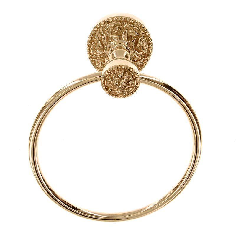 6 1/4" Towel Ring in Polished Gold