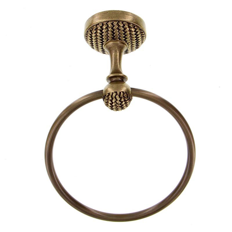 Towel Ring in Antique Brass