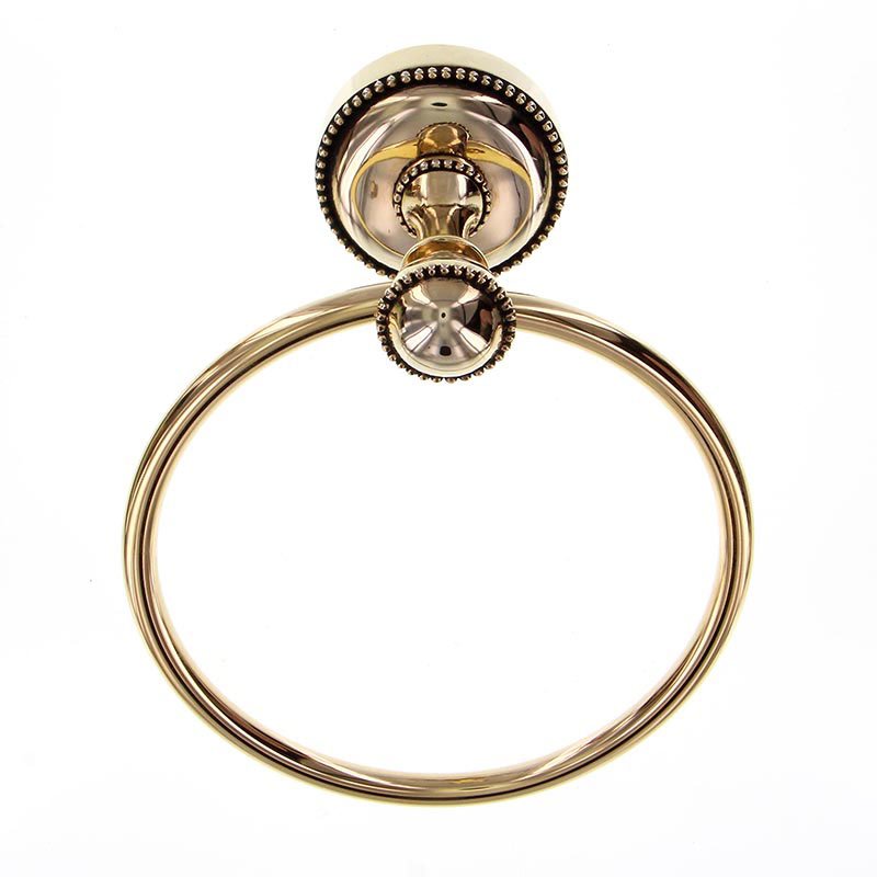 Towel Ring in Antique Gold
