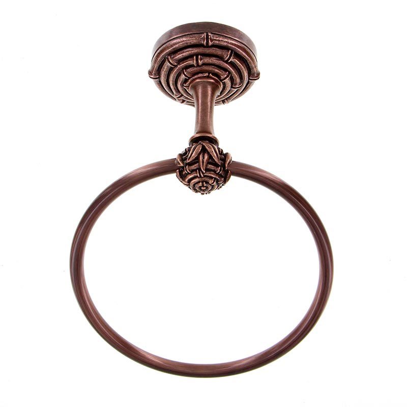 Bamboo Towel Ring in Antique Copper