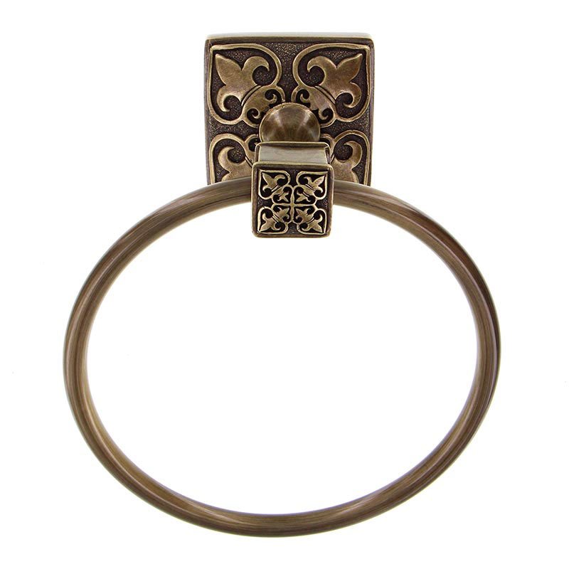Towel Ring in Antique Brass