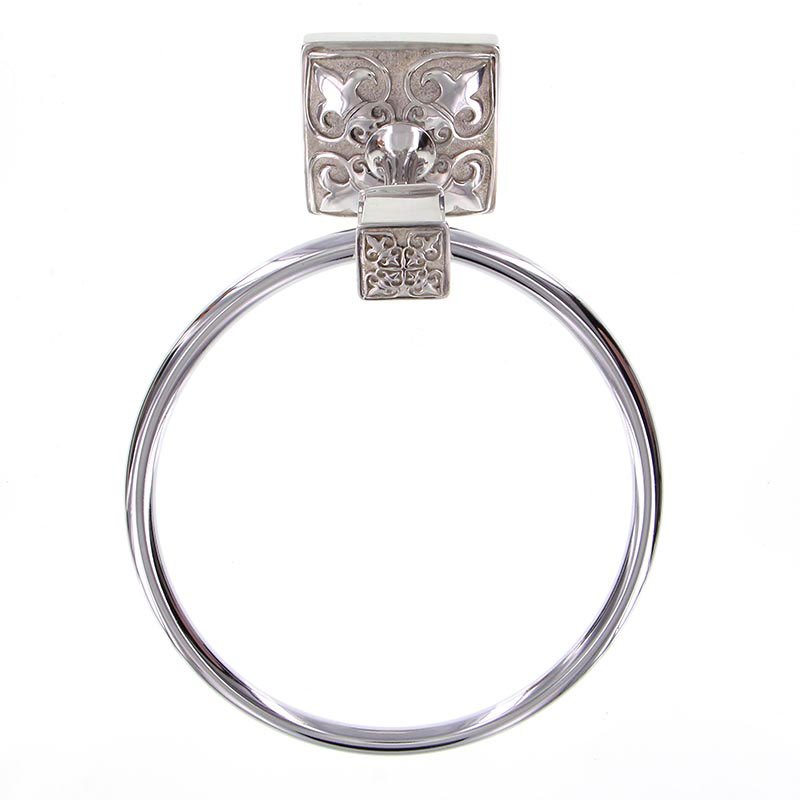 Towel Ring in Polished Silver