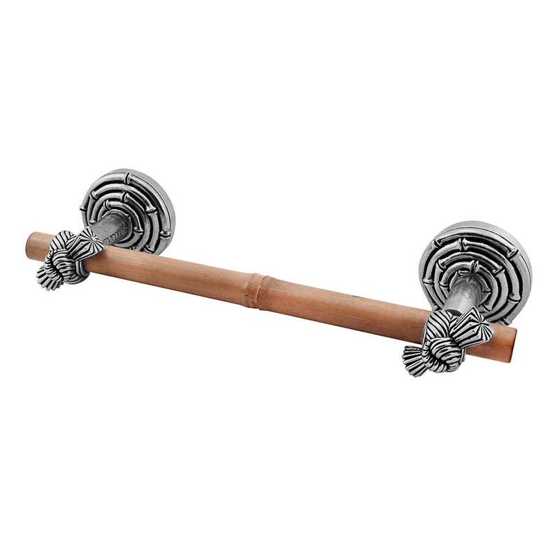 18" Towel Bar with Bamboo in Antique Nickel
