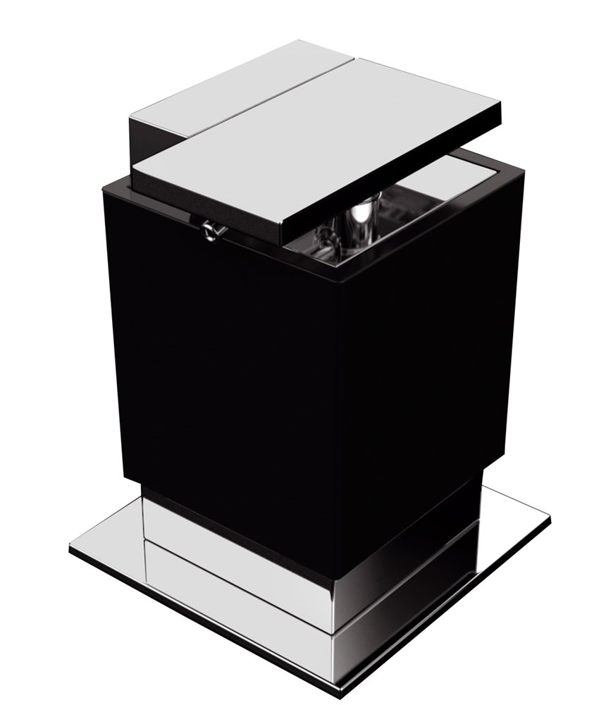 Soap Dispenser W 3 1/2" x D 3 3/4" x H 4 3/4" in Black