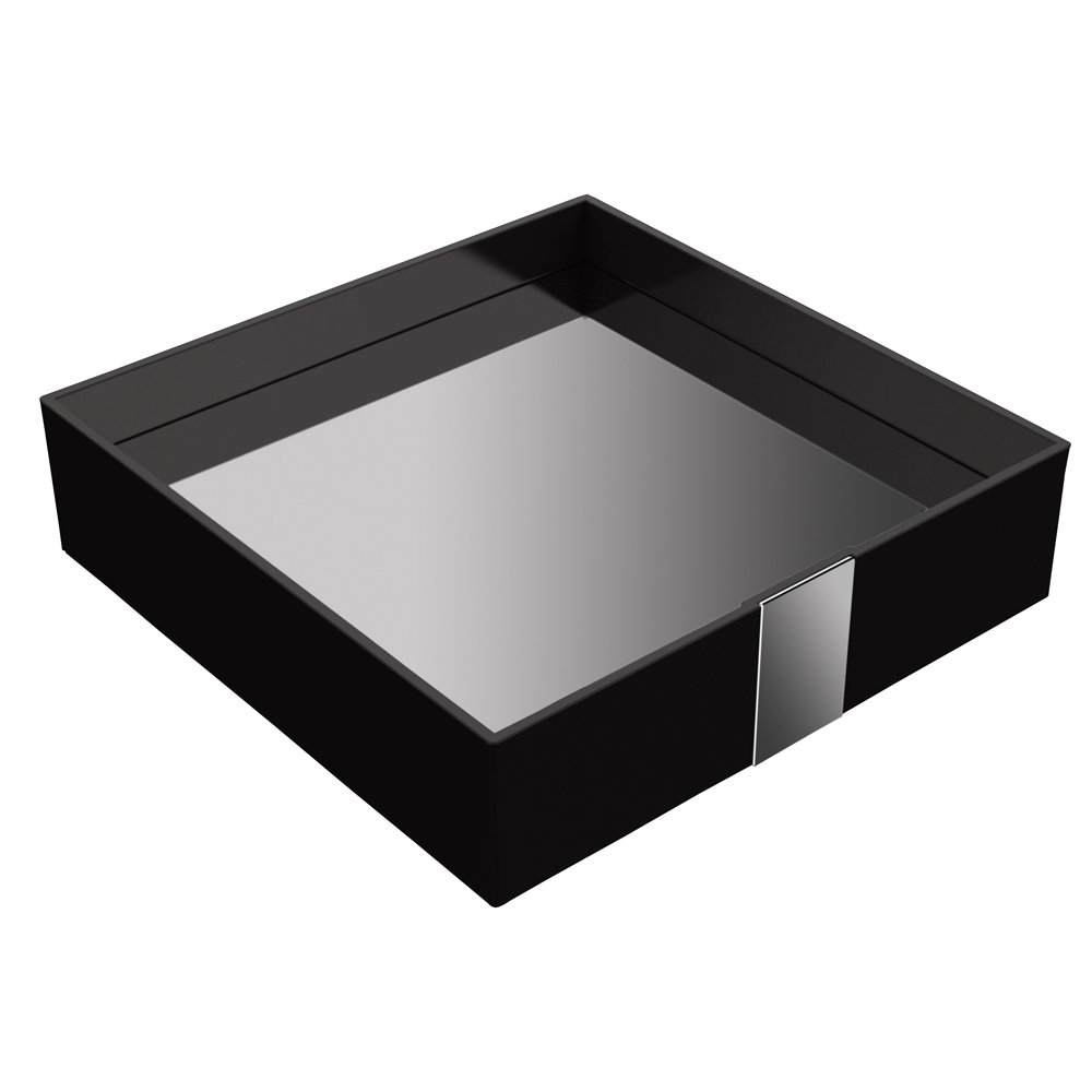 Square Tray W 8 5/8" x D 8 5/8" x H 2 1/8" in Black
