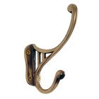 Single Classic Coat Hook in Antique Brass