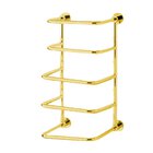 Four Tier Towel Stacker in Unlacquered Brass